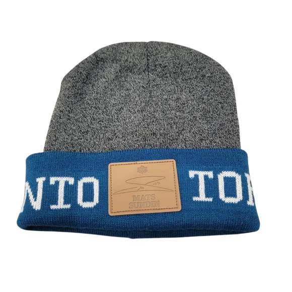 Toronto Maple Leafs Mats Sundin Molson Canadian Beer Alumni Winter Hat Toque - Picture 1 of 16